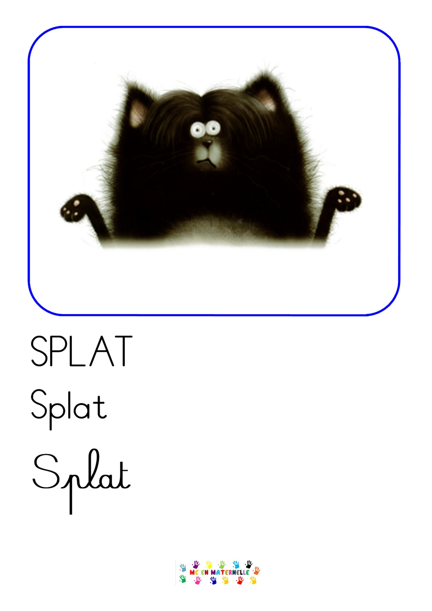 Arts Visuels Splat Le Chat Maternelle Splat le chat (série) – MC en maternelle