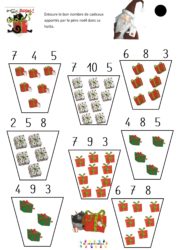 Joyeux noël Splat : compte le nombre de cadeaux – MC en maternelle Joyeux noël Splat : compte le nombre de cadeaux – MC en maternelle