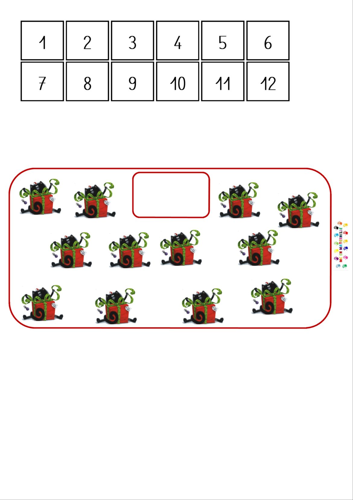 Joyeux noël Splat Entoure et compte