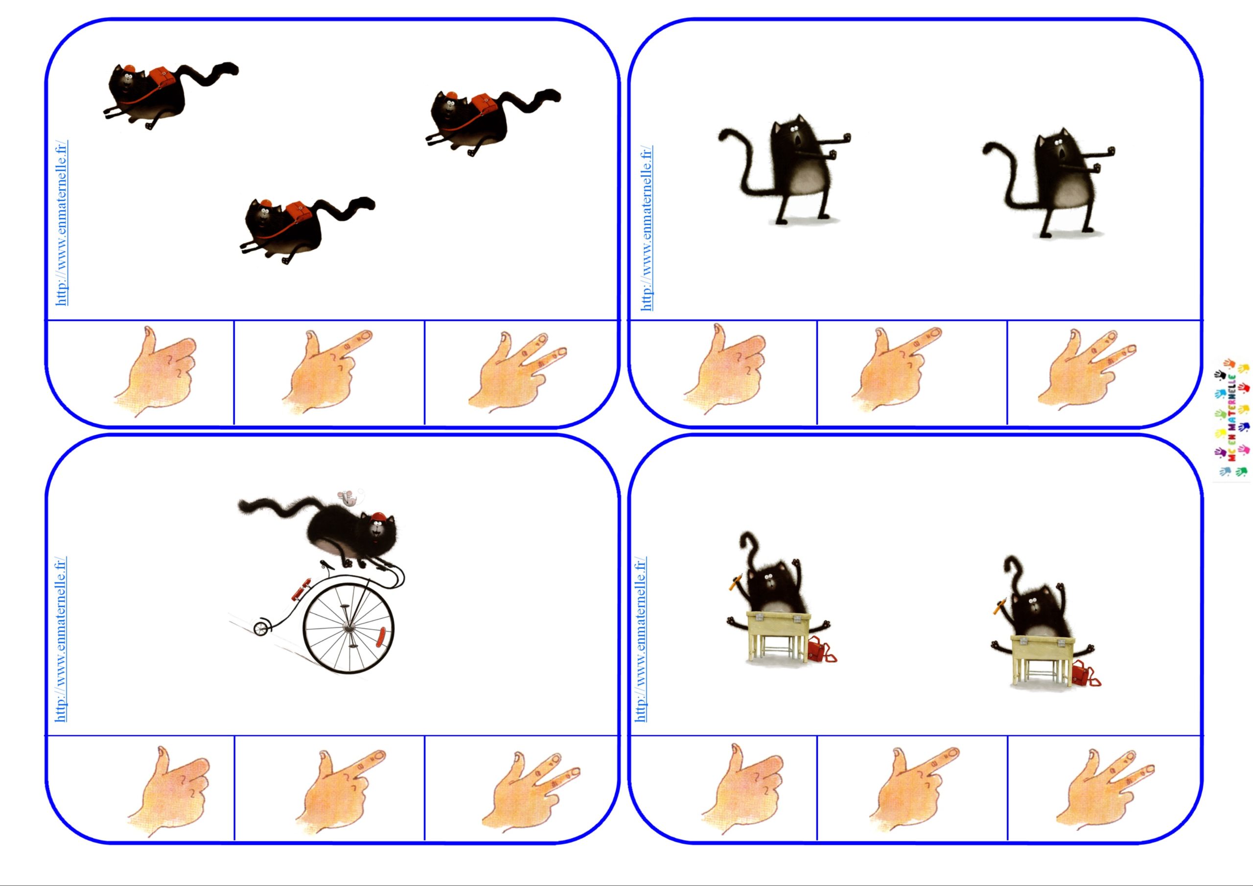 Arts Visuels Splat Le Chat Maternelle Splat le chat (rentrée) : carte à compter – MC en maternelle