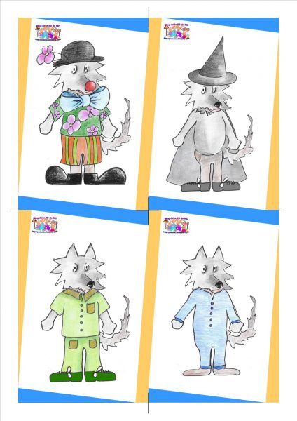 Jeux autour des loups et de leurs déguisements …