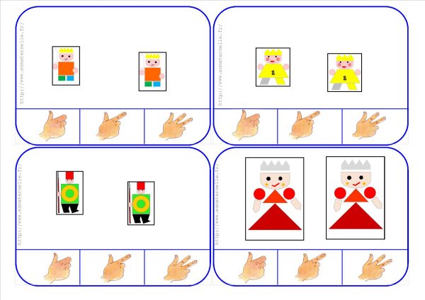 Le tout petit roi : Cartes à compter