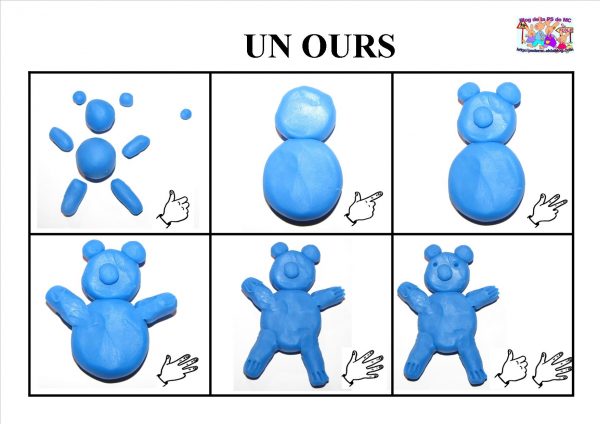 Ours en pâte à modeler