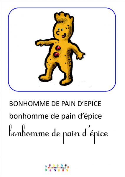 Petit bonhomme de pain d’épice : Imagier