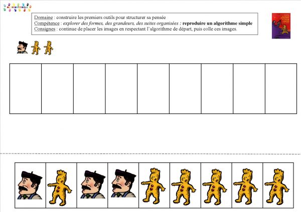 Petit bonhomme de pain d’épice : algorithmes