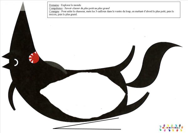 Le petit chaperon rouge : tri par taille