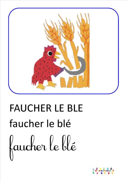La petite poule rousse : imagier