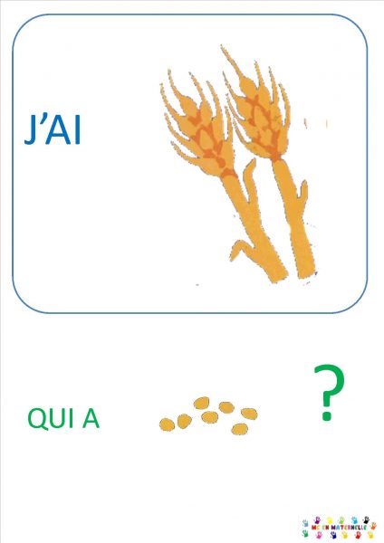 La petite poule rousse : jeu de vocabulaire – J’ai … Qui a … ?