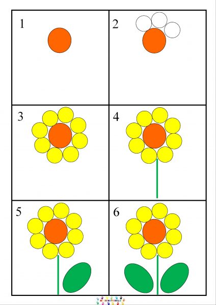 Dix petites graines : dessiner une fleur pas à pas