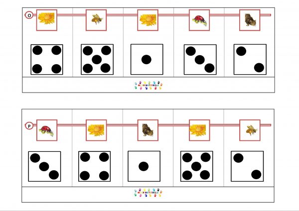 Dix petites graines : boites à compter de 1 à 6