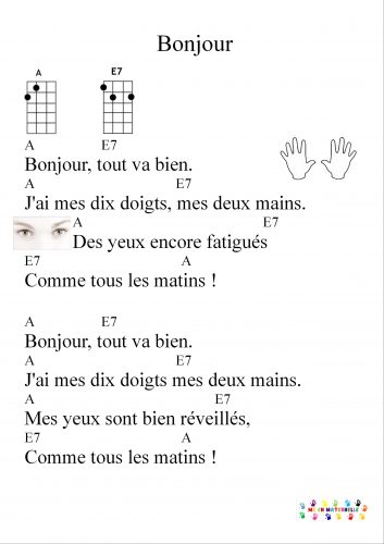 Bonjour tout va bien pour Ukulélé