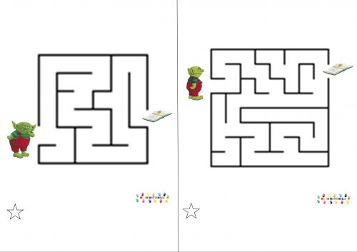 Le petit ogre qui veut aller à l’école : labyrinthes plusieurs niveaux