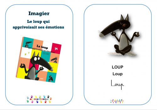 Le loup qui apprivoisait ses émotions : Imagier