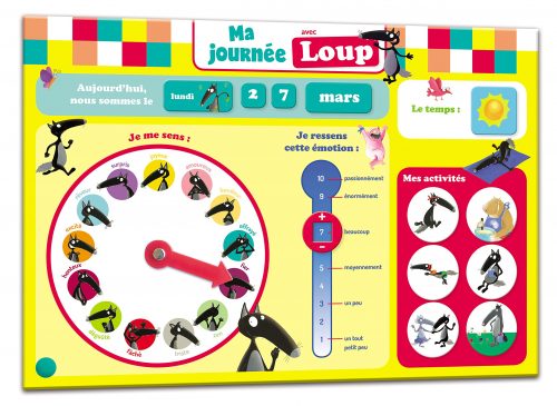 Le Loup qui apprivoisait ses émotions – le tableau pour exprimer ses émotions
