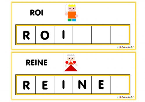 Le tout petit roi : atelier des mots