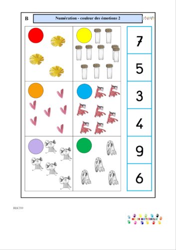 La couleur des émotions  : numération avec les logicos
