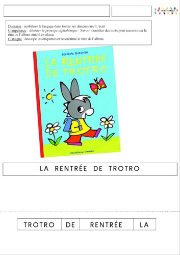 La rentrée de Trotro : recomposer ou écrire le titre de l’album