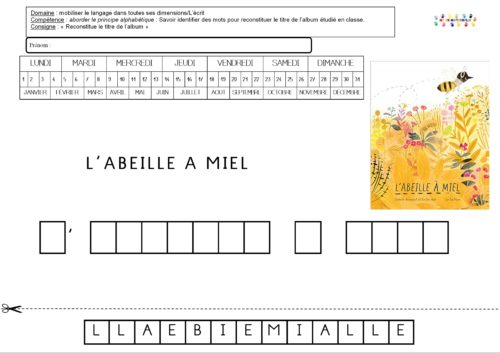 L’abeille à miel : recomposer le titre