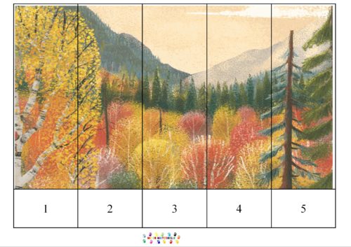 Pas touche : puzzles numérotés de 5 à 12