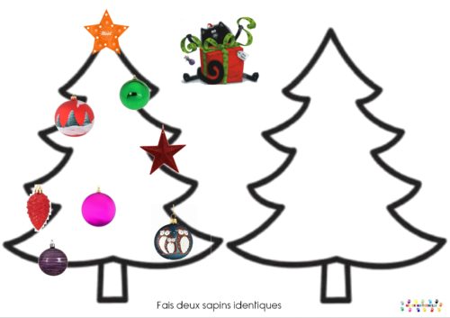 Joyeux Noël Splat : Faire le même sapin que le modèle