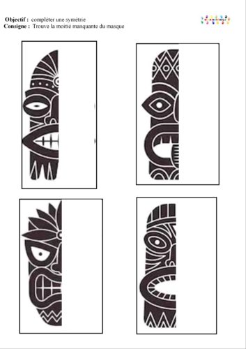 Zékéyé : symétrie avec les masques