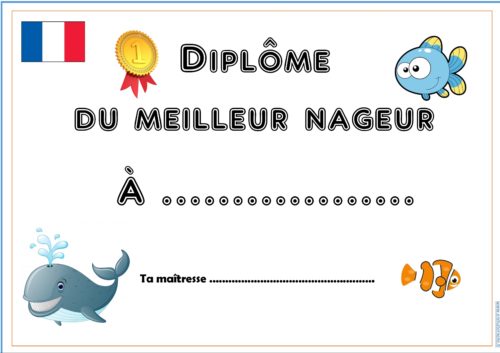 Confinement et 1er avril : les diplômes des nageurs et des nageuses