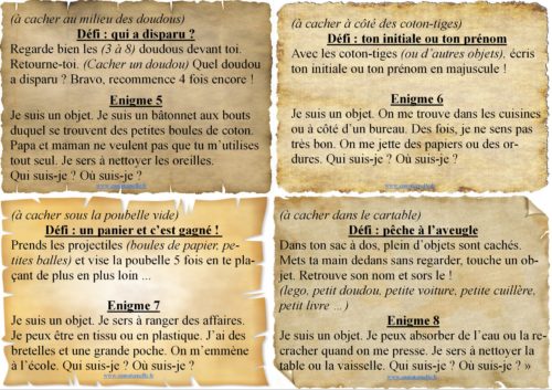 Confinement : Chasse au trésor – activité pour le week-end ou les vacances