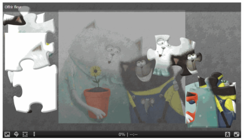 Splat adore jardiner : puzzle en ligne