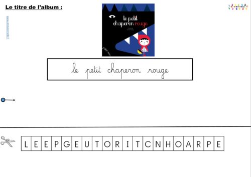 le petit chaperon rouge : titre de l’histoire