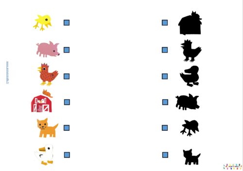 La petite poule rousse : animaux et ombres