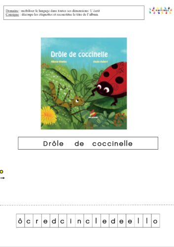 Drôle de coccinelle : ateliers sur le titre de l’album
