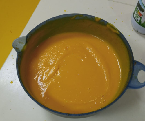 Soupe de potiron en classe de maternelle