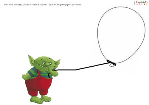 Le petit ogre : remplir le ballon