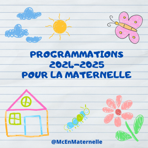 Programmations PS, MS et GS 2024-2025