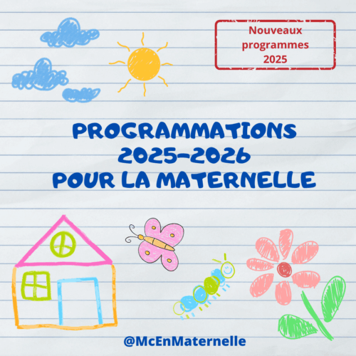 Programmations PS, MS et GS 2025-2026