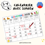 Calendrier (spécial île de la Réunion) avec Siméon