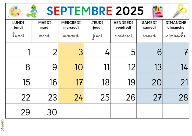 Calendrier (spécial Antilles) avec Siméon